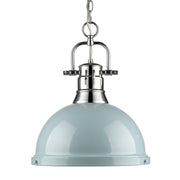 Duncan 14" Chain Hung Pendant in Chrome