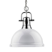 Duncan 14" Chain Hung Pendant in Chrome