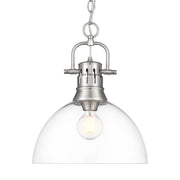 Duncan 14" Chain Hung Pendant in Pewter