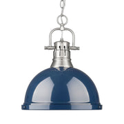Duncan 14" Chain Hung Pendant in Pewter