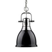 Duncan 9" Chain Hung Mini Pendant in Chrome