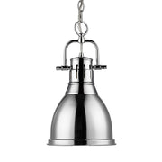 Duncan 9" Chain Hung Mini Pendant in Chrome