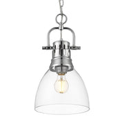 Duncan 9" Chain Hung Mini Pendant in Chrome