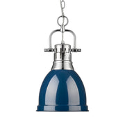 Duncan 9" Chain Hung Mini Pendant in Chrome