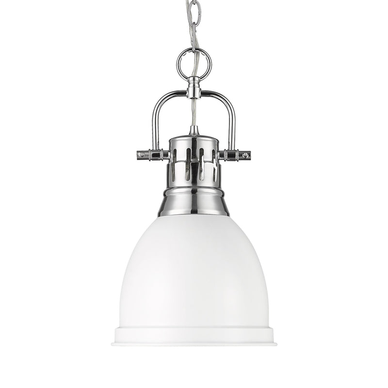 Duncan 9" Chain Hung Mini Pendant in Chrome