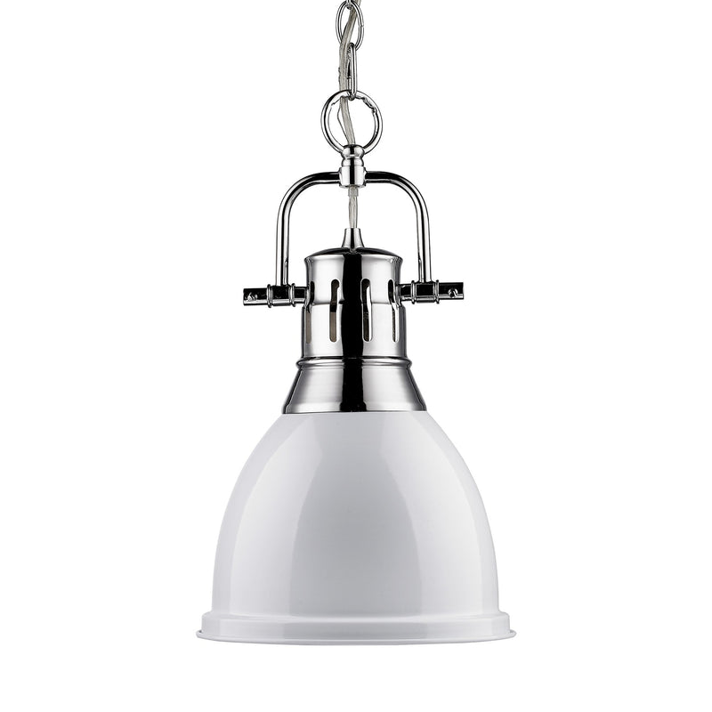 Duncan 9" Chain Hung Mini Pendant in Chrome