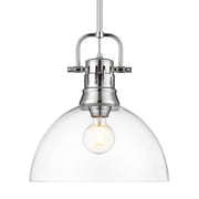 Duncan 14" Rod Hung Pendant in Chrome