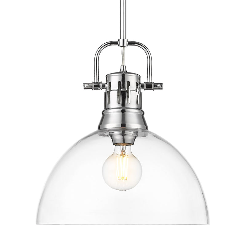 Duncan 14" Rod Hung Pendant in Chrome