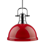 Duncan 14" Rod Hung Pendant in Chrome