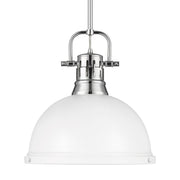 Duncan 14" Rod Hung Pendant in Chrome