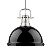 Duncan 14" Rod Hung Pendant in Pewter