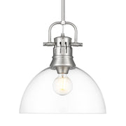 Duncan 14" Rod Hung Pendant in Pewter