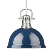 Duncan 14" Rod Hung Pendant in Pewter