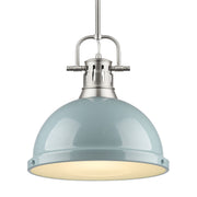 Duncan 14" Rod Hung Pendant in Pewter
