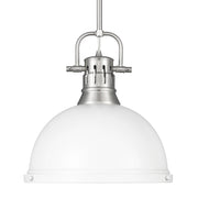 Duncan 14" Rod Hung Pendant in Pewter
