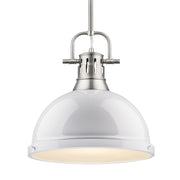 Duncan 14" Rod Hung Pendant in Pewter