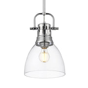 Duncan 9" Rod Hung Mini Pendant in Chrome
