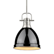 Duncan 9" Rod Hung Mini Pendant in Pewter