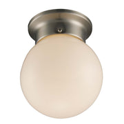 Dash 6" Globe Flush Mount in Brushed Nickel