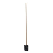 Felix LED Torchiere Floor Lamp in Antique Brass/Black Marble