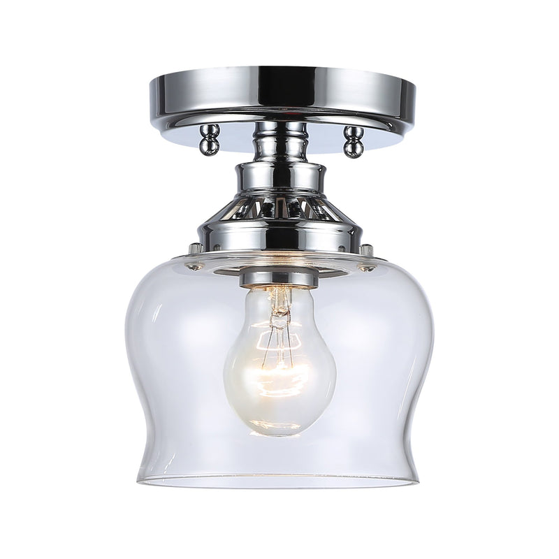 Daphne Semi-Flush Mount in Chrome