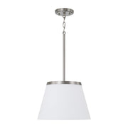 Drake Pendant in Brushed Nickel