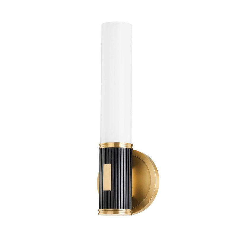 Crewe Wall Sconce in Aged Brass/distressed Bronze