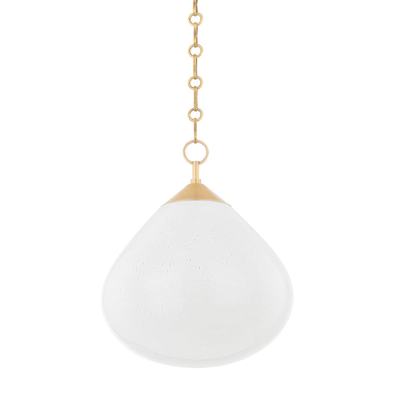 Semilla Small Pendant in Vintage Brass