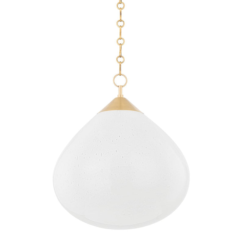 Semilla Large Pendant in Vintage Brass