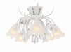 Southport 5-Light Ceiling Mount in Wet White - Lamps Expo