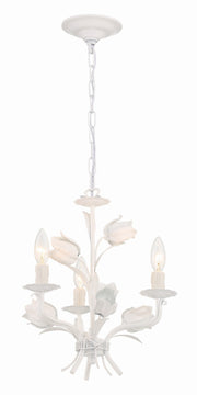 Southport 3-Light Mini Chandelier in Wet White - Lamps Expo
