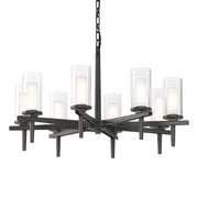 Constellation 8 Arm Chandelier in Dark Smoke - 104305-SKT-07-ZU0323 by Hubbardton Forge