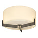Axis Flush Mount in Dark Smoke - 126401-SKT-07-GG0218 by Hubbardton Forge