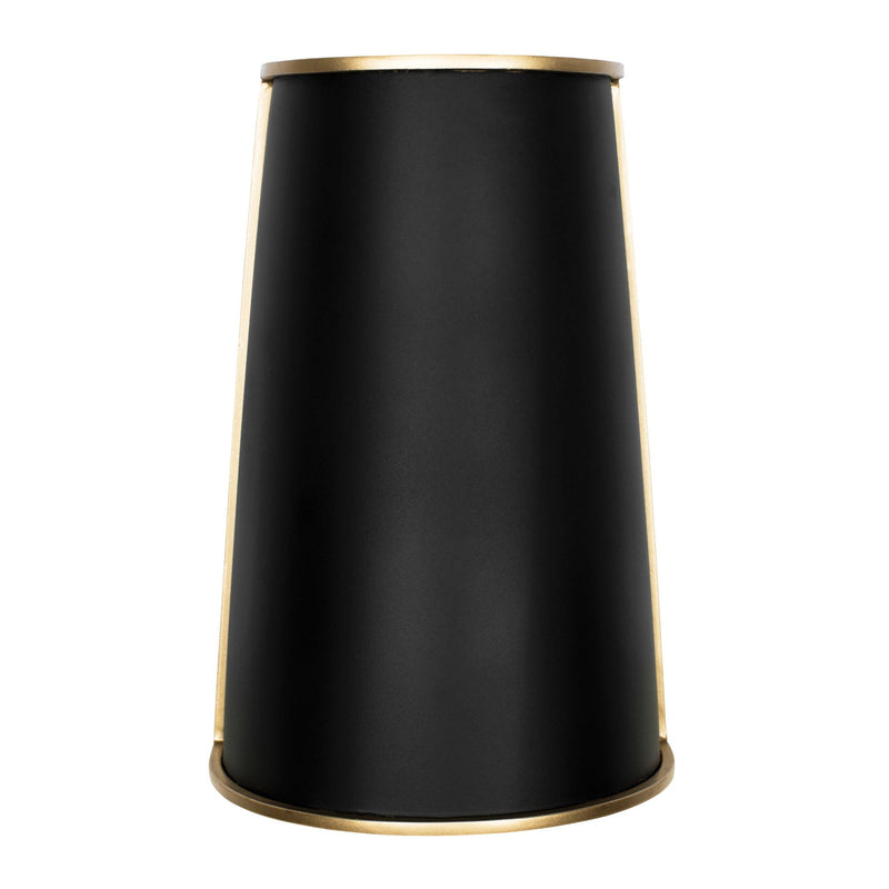 Coco 2-Light 12" Wall Sconce in Matte Black/French Gold