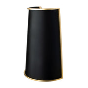 Coco 2-Light 12" Wall Sconce in Matte Black/French Gold