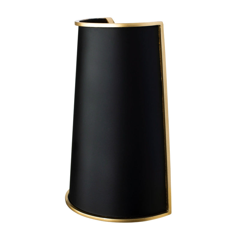 Coco 2-Light 12" Wall Sconce in Matte Black/French Gold