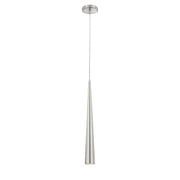 Sliver 2.75" Mini Pendant, 24" Tall in Polished Nickel