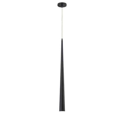 Sliver 2.75" Mini Pendant, 36" Tall in Matte Black