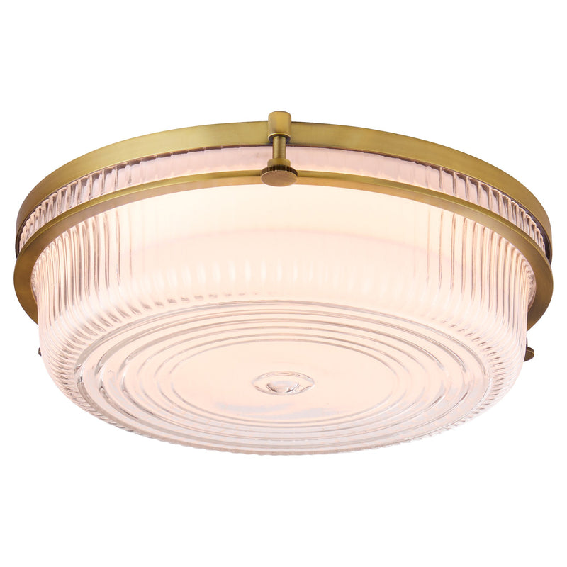 Emory 14" LED Ceiling Mount in Brushed Brass
