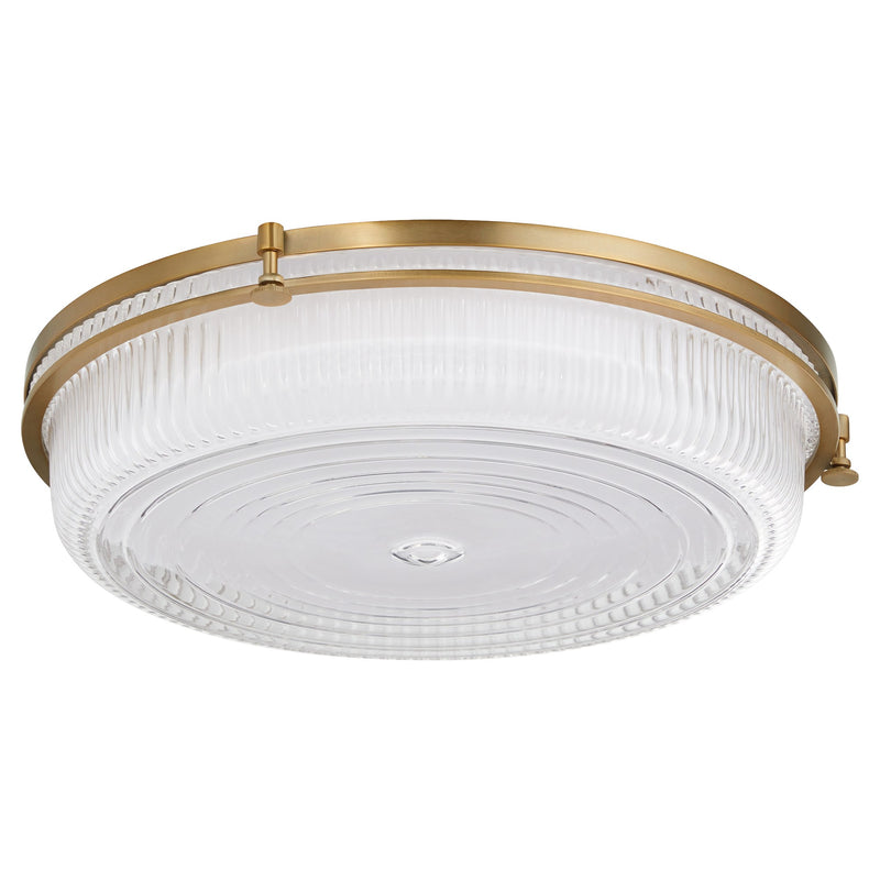 Emory 18" LED Ceiling Mount in Brushed Brass