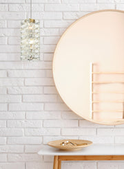 Aston 6.5" Mini Pendant in Satin Gold