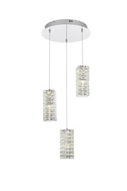 Aston 16" 3-Light Pendant in Chrome
