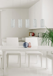 Aston 40" 5-Light Linear Pendant in Chrome