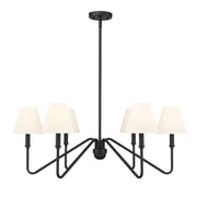 Kennedy 6-Light Chandelier in Natural Black