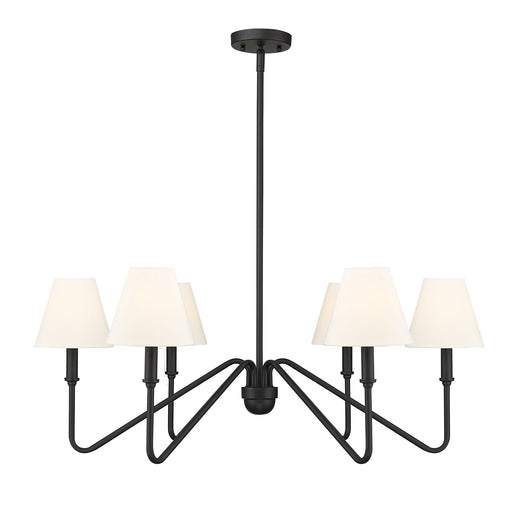 Kennedy 6-Light Chandelier in Natural Black