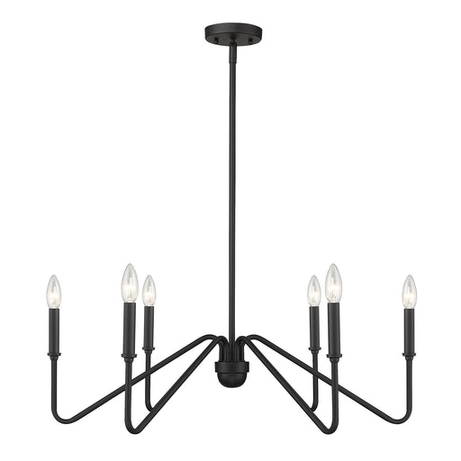 Kennedy 6-Light Chandelier in Natural Black