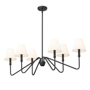Kennedy 6-Light Linear Pendant in Natural Black