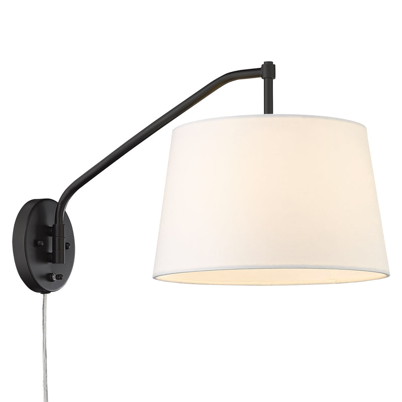 Ryleigh Swing Arm Wall Lamp in Matte Black
