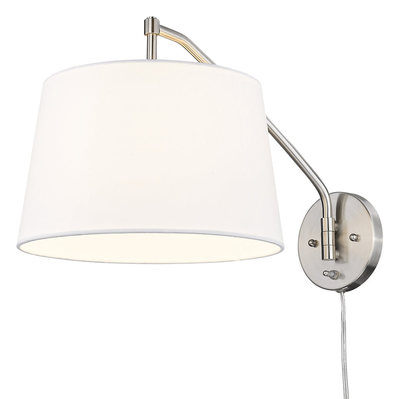 Ryleigh Swing Arm Wall Lamp in Pewter