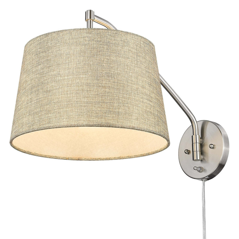Ryleigh Swing Arm Wall Lamp in Pewter
